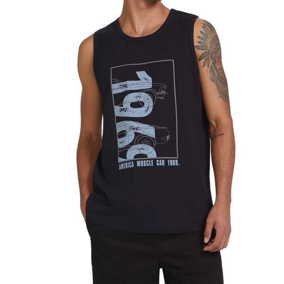 Imagem de Regata Hering Regular Em Malha De Algodão Estampada