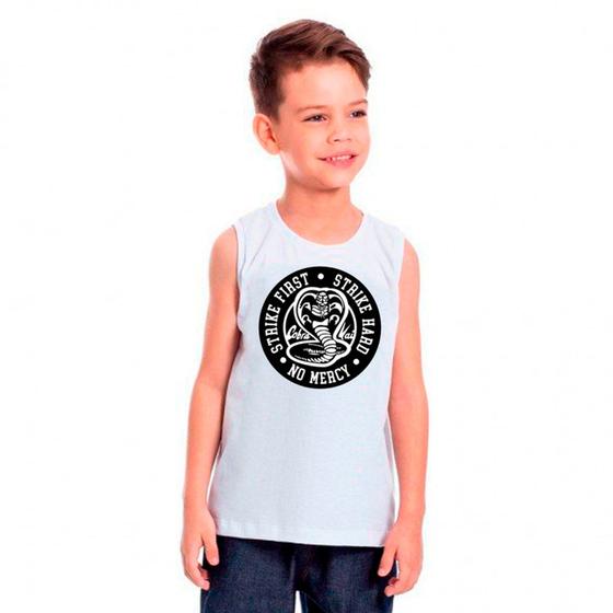 Imagem de Regata Infantil Branca Cobra Kai 02