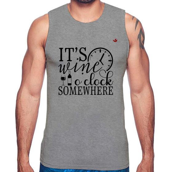 Imagem de Regata It's wine o'clock somewhere - Foca na Moda
