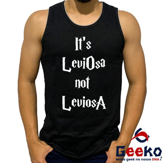 Imagem de Regata Leviosa 100% Algodão Harry Potter Hogwarts Camiseta Regata Geeko 01