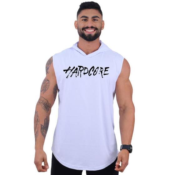 Imagem de Regata Longline com Touca Masculina MXD Conceito Hardcore Escrita