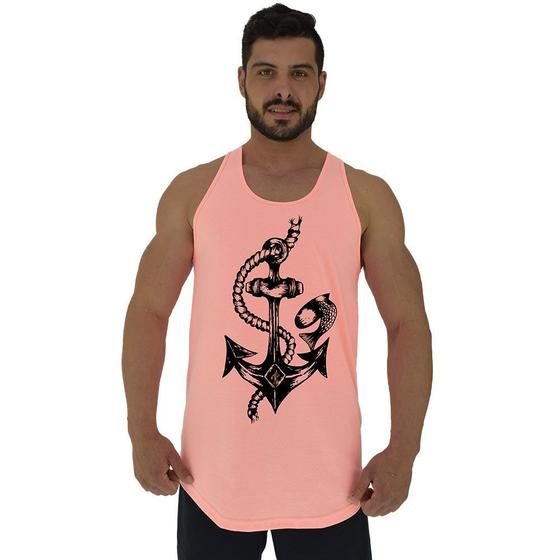 Imagem de Regata Longline Estampada Masculina MXD Conceito Ancora Marinha