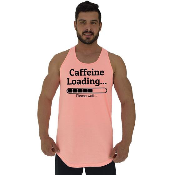 Imagem de Regata Longline Estampada Masculina MXD Conceito Caffeine Loading