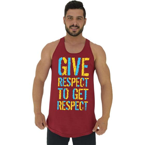 Imagem de Regata Longline Estampada Masculina MXD Conceito Give Respect