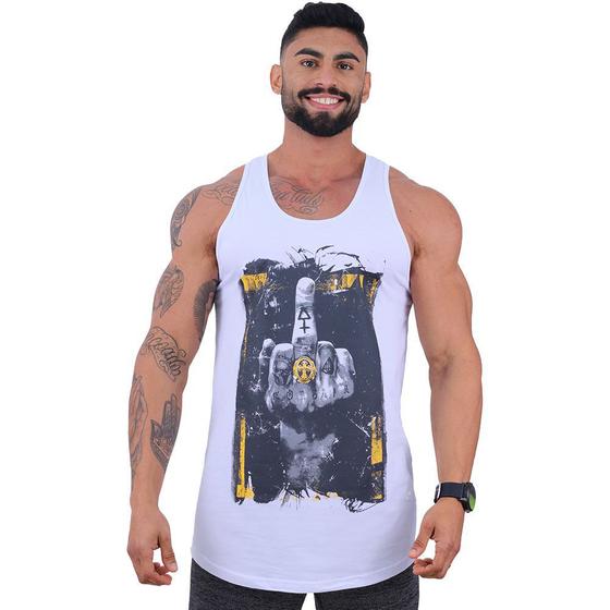 Imagem de Regata Longline Masculina Limitada MXD Conceito Mãos Anel Gestos