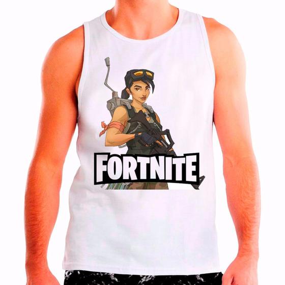 Imagem de Regata Masculina Branca Fortnite 12