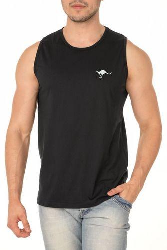 Imagem de Regata Masculina Kanguu Camiseta 100% Algodão Camisa Canguru