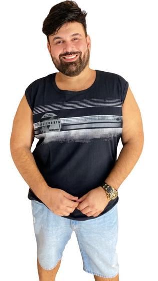 Imagem de Regata Masculina Plus Size 100% Algodão