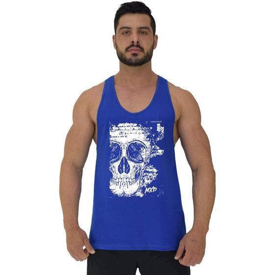 Imagem de Regata Menos Cavada Masculina MXD Conceito Scribbled Skull