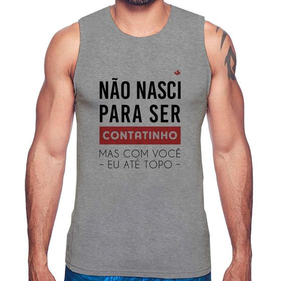 Imagem de Regata Não nasci para ser contatinho - Foca na Moda