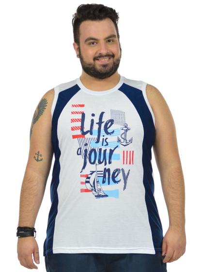 Imagem de Regata nautica plus size fenomenal(sem elasticidade)