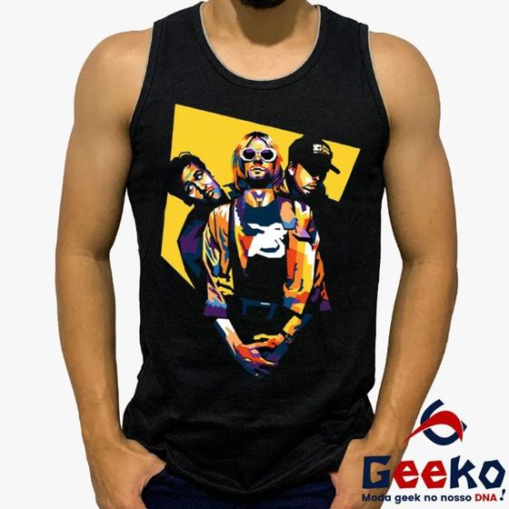 Imagem de Regata Nirvana 100% Algodão Kurt Cobain Rock Geeko