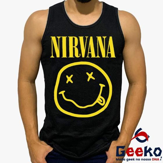 Imagem de Regata Nirvana 100% Algodão Rock Geeko