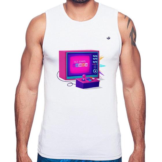 Imagem de Regata Old School Gamer - Foca na Moda