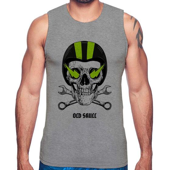 Imagem de Regata Old Skull Motorcycle - Foca na Moda