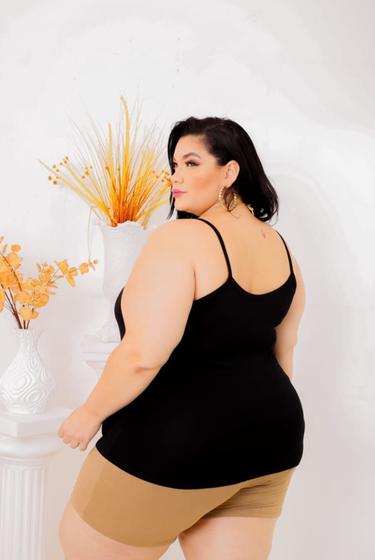 Imagem de Regata Plus Size Básica Alça Fina Viscolycra G1/G2/G3