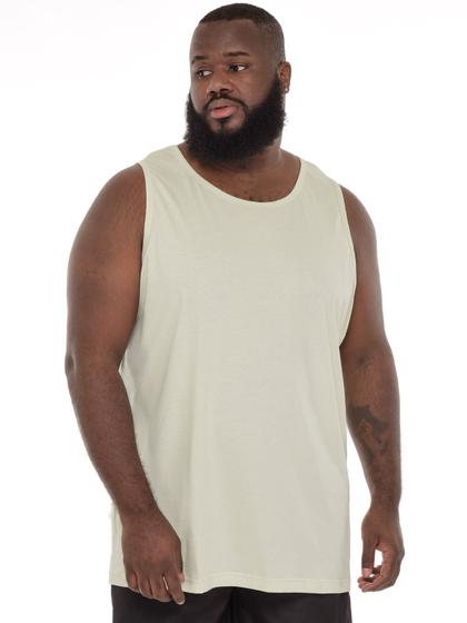 Imagem de Regata Plus Size Masculina Anistia Tradicional Lisa Palha