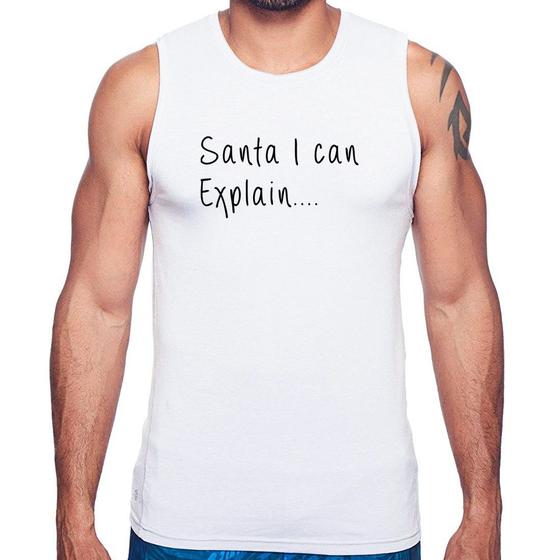 Imagem de Regata Santa I can explain - Foca na Moda