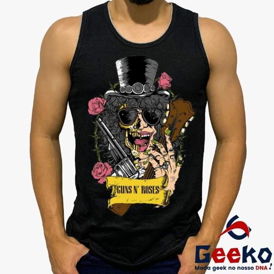 Imagem de Regata Slash 100% Algodão Guns N Roses Rock Geeko