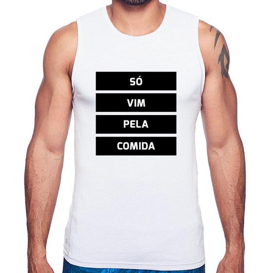 Imagem de Regata Só vim pela comida - Foca na Moda