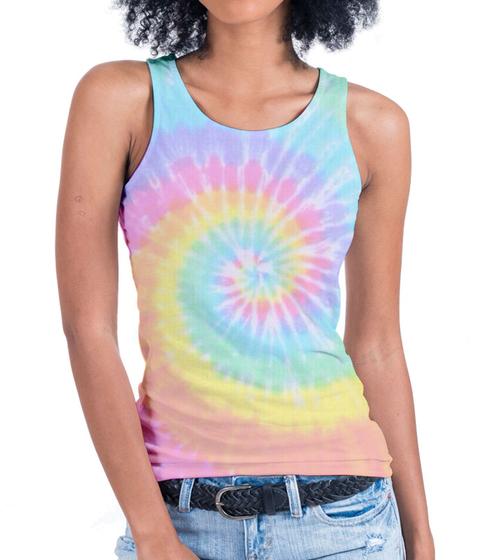 Imagem de Regata Tie Dye Feminina Blusa Roupas Camiseta Est1