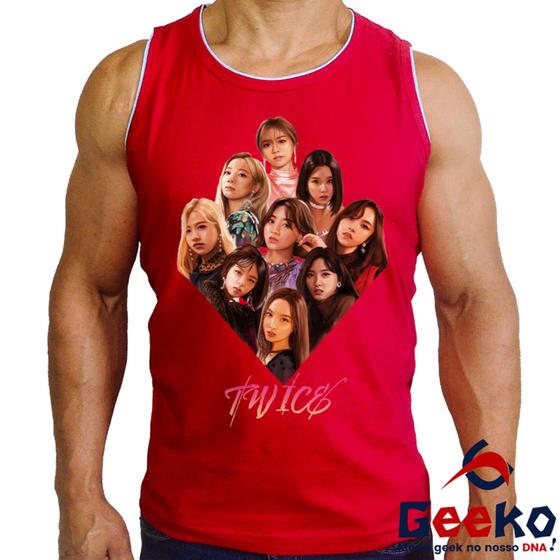 Imagem de Regata Twice 100% Algodão K-pop Camiseta Regata Geeko