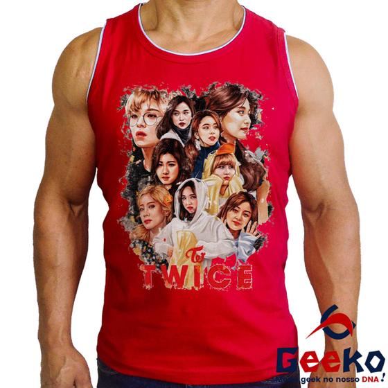 Imagem de Regata Twice 100% Algodão Once K-pop Camiseta Regata Geeko