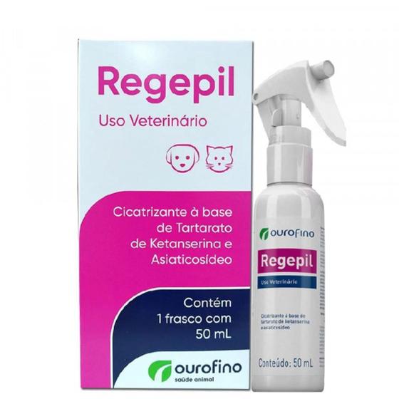 Imagem de Regepil Spray Cicatrizante para Cães e Gatos 50 ml