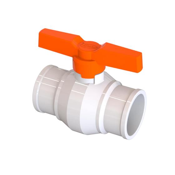 Imagem de Registro de Esfera BR Com Bitola de 75mm Cor Branco Com Sistema V.A.R Durín
