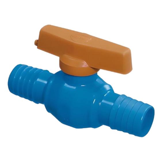 Imagem de Registro De Esfera Com União Dentada Com Bitola 1/2" para Irigação Azul Durín