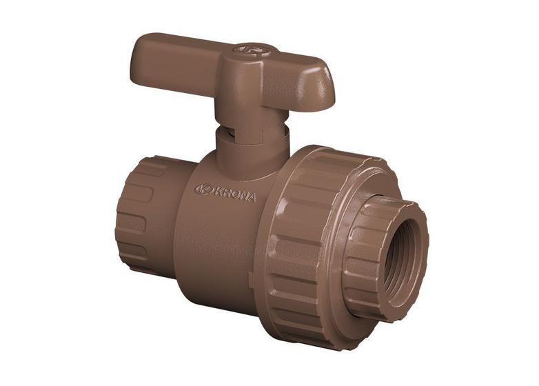 Registro de Esfera PVC Roscável com União de 2 Polegada Menor preço em Registro de Esfera PVC Roscável com União de 2 Polegada