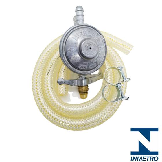Registro De Gás De Cozinha Regulador Mangueira + Abraçadeira Completo Menor preço em Registro De Gás De Cozinha Regulador Mangueira + Abraçadeira Completo