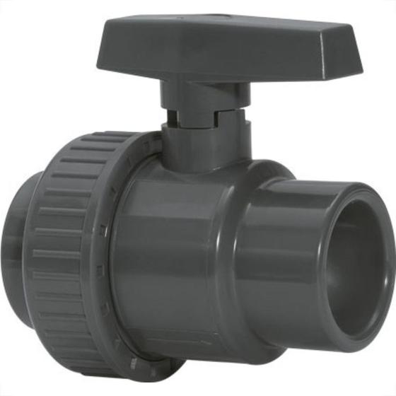 Imagem de Registro Esfera Pvc Amanco 40Mm Liso Liso 10446/11795