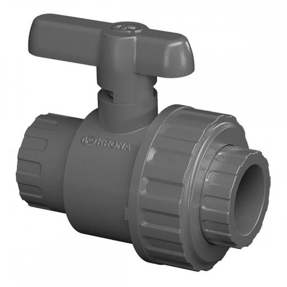 Imagem de Registro Esfera Pvc Com Uniao Soldavel Krona 40Mm