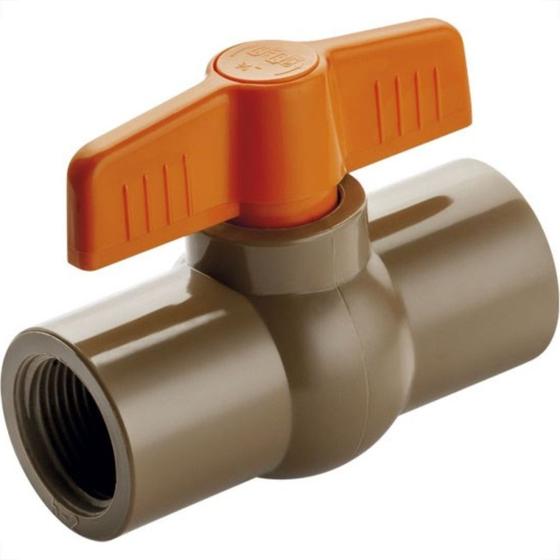 Imagem de Registro Esfera Pvc Herc Rosca Rosca 3/4'' Reforcado 3165