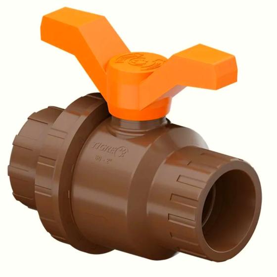 Imagem de Registro Esfera Solda Dn 60mm Com União - Tigre