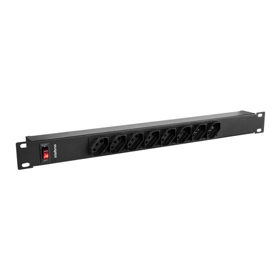 Imagem de Régua com 8 Tomadas intelbras  para Rack  EPR 208