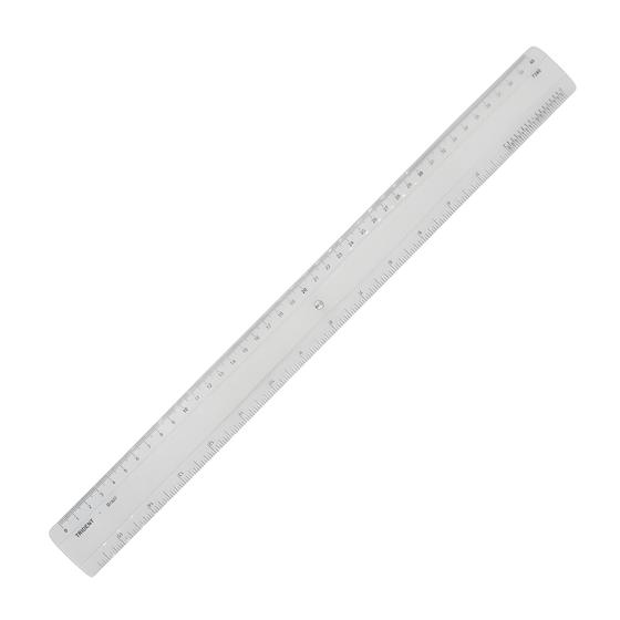 Imagem de Régua de Acrílico Trident com Escalas em Mm e Polegada Mod 7340