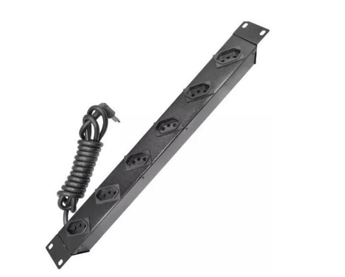 Régua De Tomada Calha 6 Saídas Padrão 19 Para Rack 10Amp - Wj Moreira ...