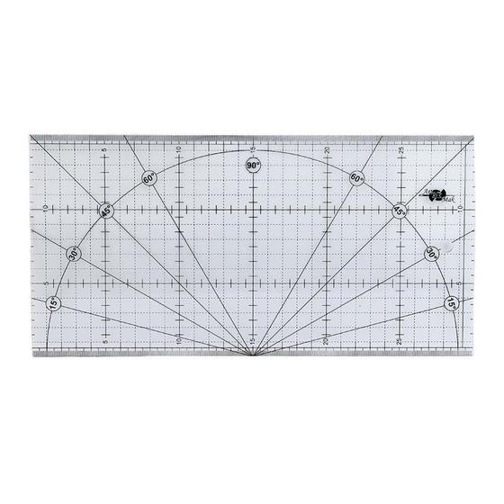 Imagem de Régua em Acrílico com Marcação 15x30cm Artmak - clamak