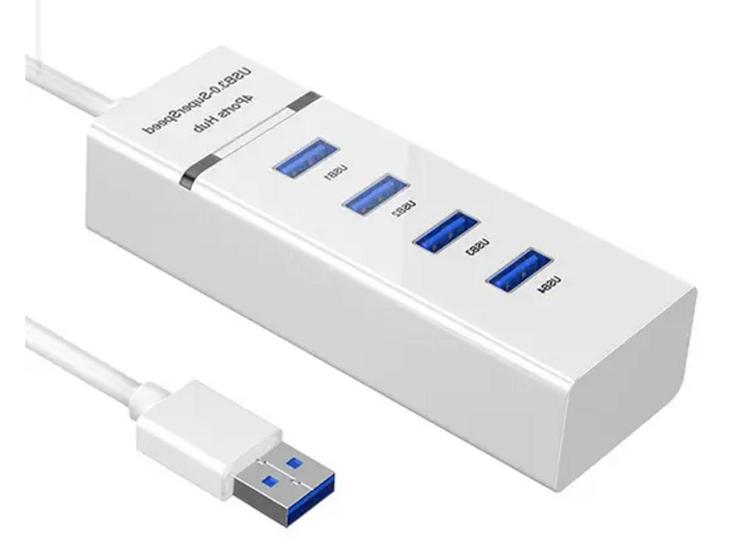 Imagem de Régua Hub Usb 3.0 4 Portas Com Chave 5 Gbps