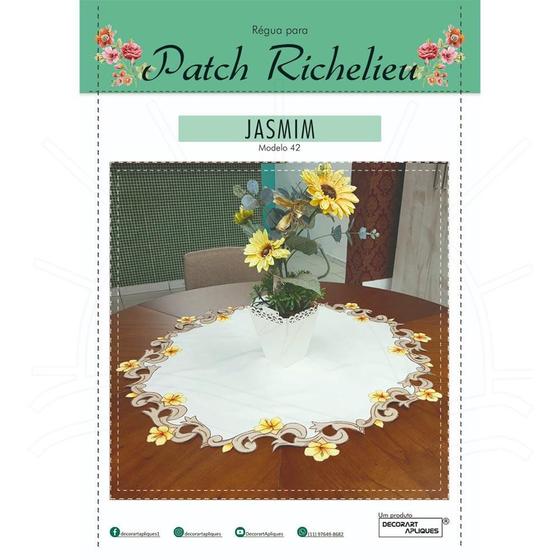 Imagem de Régua para Patch Richelieu Márcia Caires Modelo 42 - Jasmim