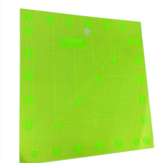 Imagem de Régua Quadrada Fluorescente para Patchwork - Westpress