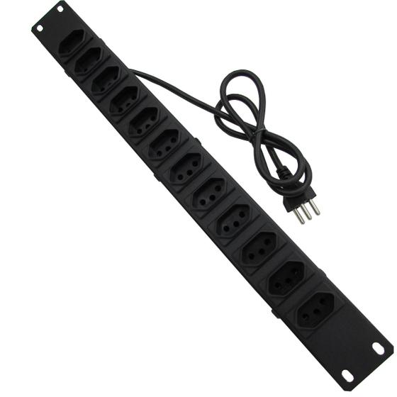 Régua Rack 19 Polegadas Servidor 12 Tomadas 20a Energia Bivolt Cabo 1 metro Menor preço em Régua Rack 19 Polegadas Servidor 12 Tomadas 20a Energia Bivolt Cabo 1 metro