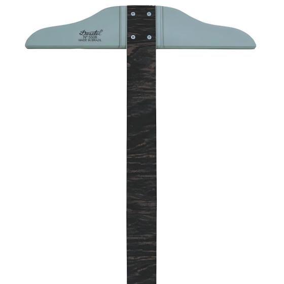 Imagem de Régua T Fenólica Trident com Cabeçote Inquebrável e Borda de Acrílico 80cm - 5508