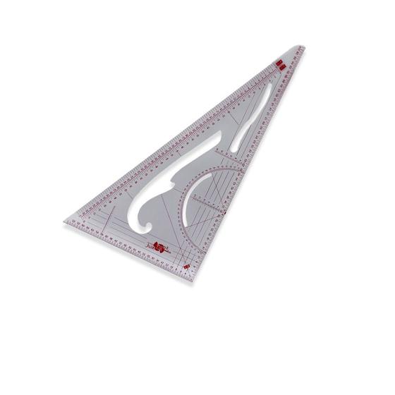 Imagem de Régua Triangular Flexível Francesa Modelagem Artesanato Artmak