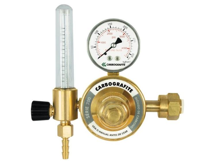 Imagem de Regulador De Pressão Para Cilindro De Co2 Com Fluxômetro S 700 - Carbografite