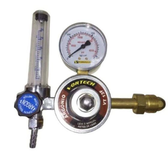 Imagem de Regulador de Pressão VT-13F Argônio Fluxômetro Vortech