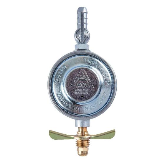 Regulador para Gás Aliança 506/01 Grande sem Mangueira 2KG/H Nova Embalagem Menor preço em Regulador para Gás Aliança 506/01 Grande sem Mangueira 2KG/H Nova Embalagem