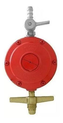 Imagem de Regulador Semi Industrial Gás 506/72 Vermelho Alta Pressão